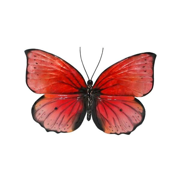 Eco Style Home Eangee Home Design esh124 Butterfly Wall Decor Red & Black m2047